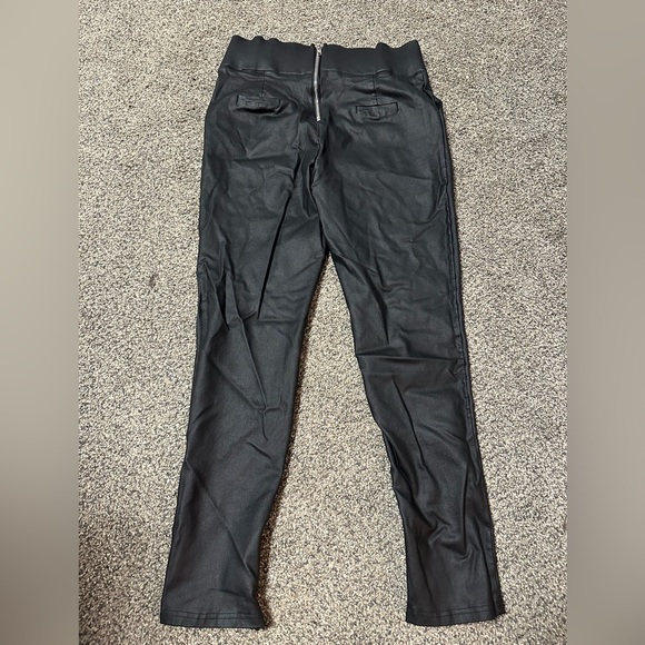 SOLD Sz 10 pleather lined high rise pants - Picture 7 of 9